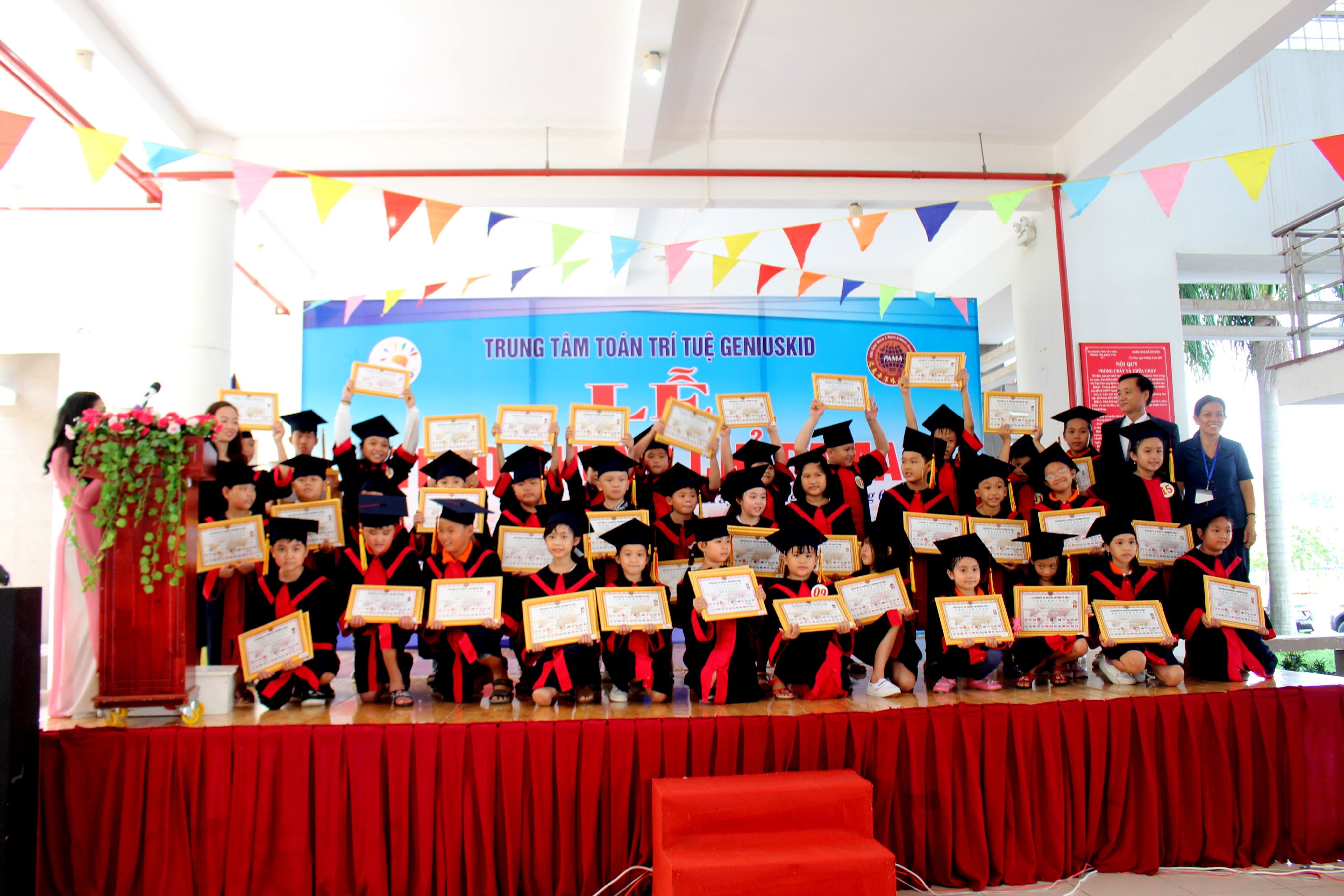 168 HỌC VIÊN TẠI GENIUSKID TÂY NINH NHẬN CHỨNG CHỈ PAMA 